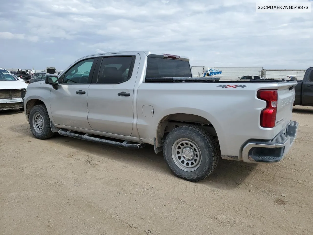 2022 Chevrolet Silverado K1500 VIN: 3GCPDAEK7NG548373 Lot: 75774434