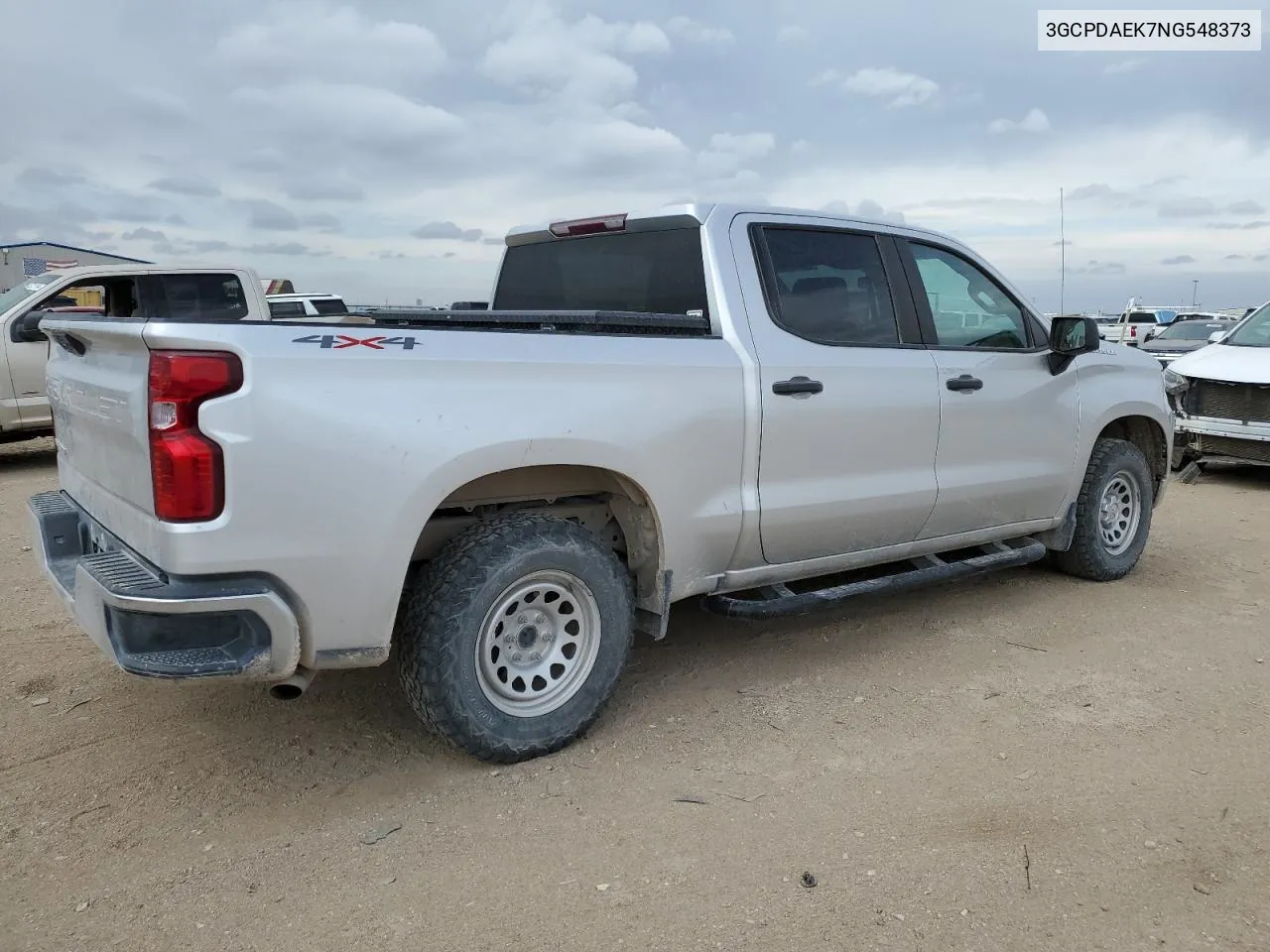 2022 Chevrolet Silverado K1500 VIN: 3GCPDAEK7NG548373 Lot: 75774434