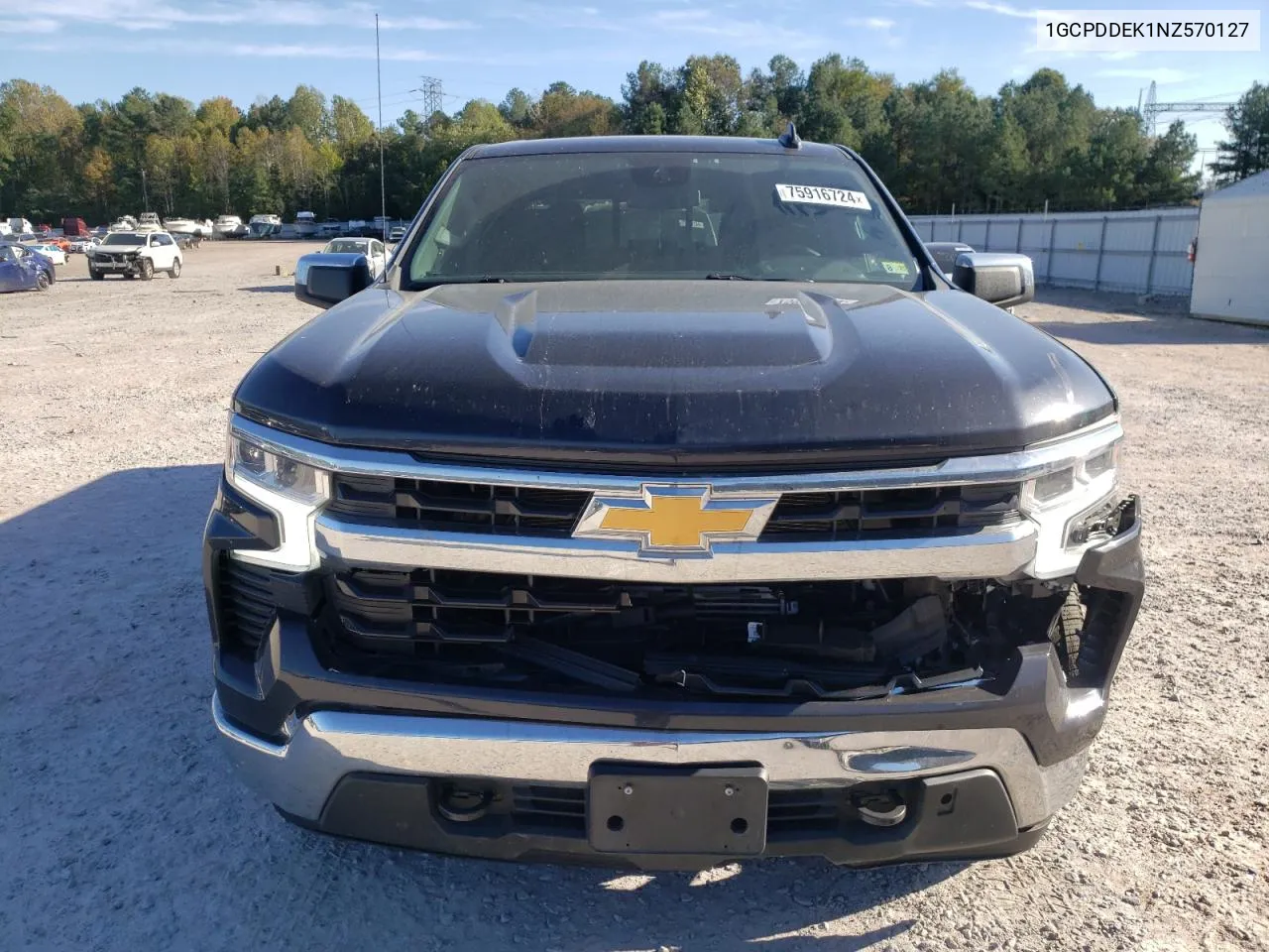 2022 Chevrolet Silverado K1500 Lt VIN: 1GCPDDEK1NZ570127 Lot: 75916724