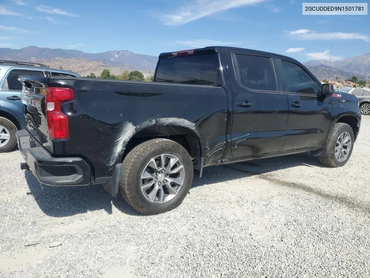 2022 Chevrolet Silverado 1500 4Wd Standard Bed Lt VIN: 2GCUDDED9N1501781 Lot: 76041814