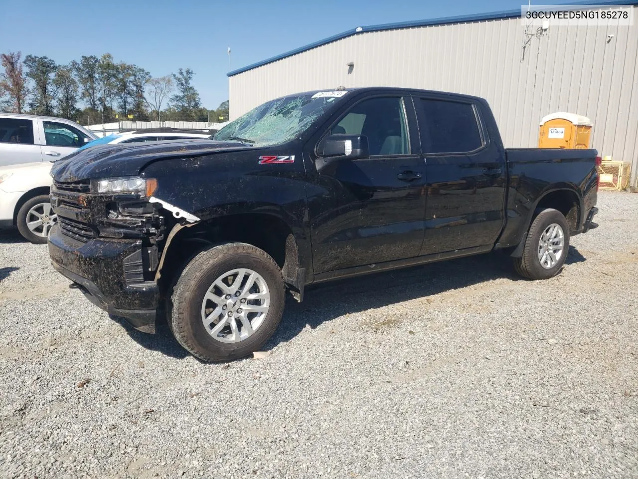 2022 Chevrolet Silverado Ltd K1500 Rst VIN: 3GCUYEED5NG185278 Lot: 76117674