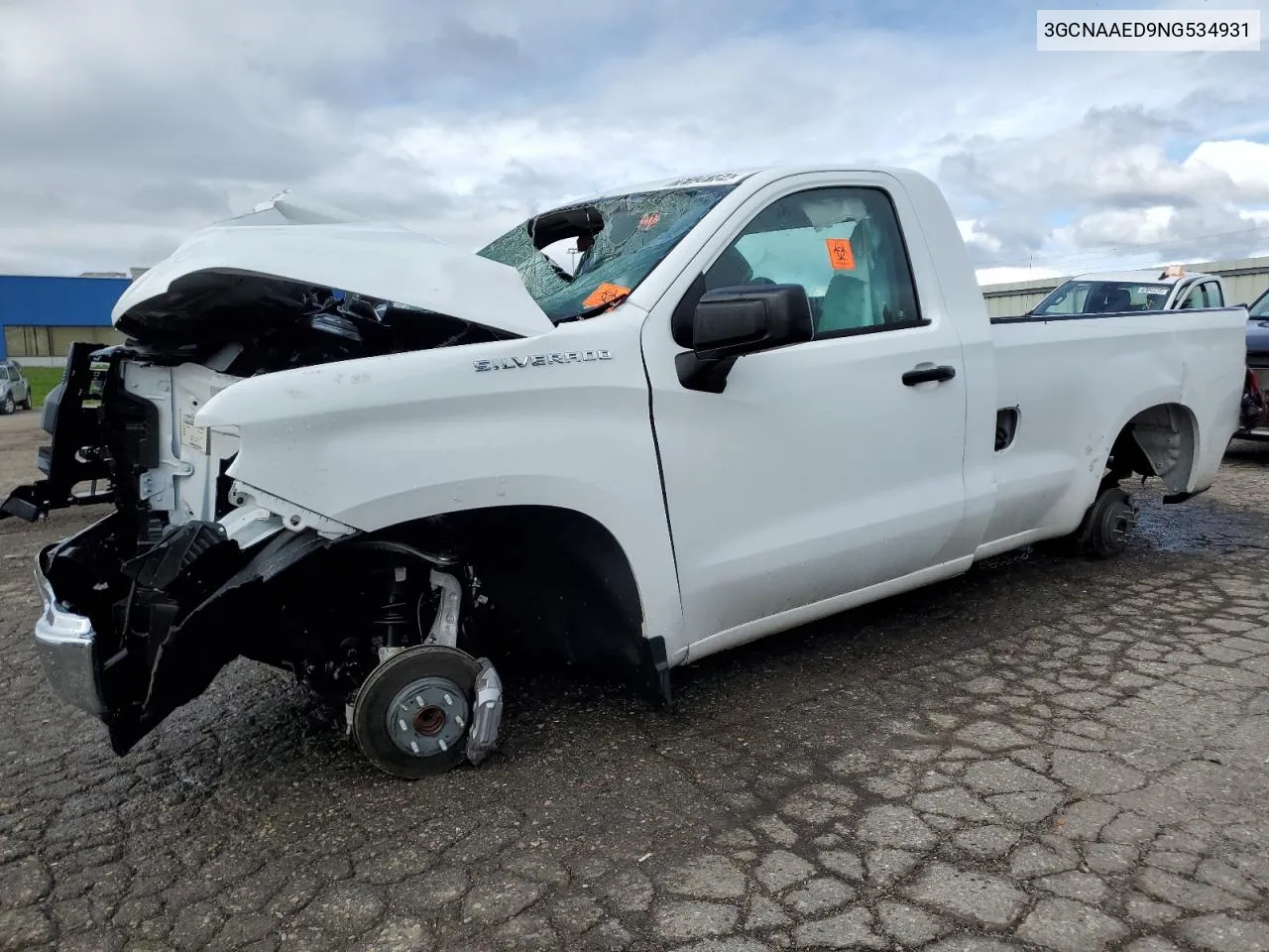 2022 Chevrolet Silverado C1500 VIN: 3GCNAAED9NG534931 Lot: 76128184