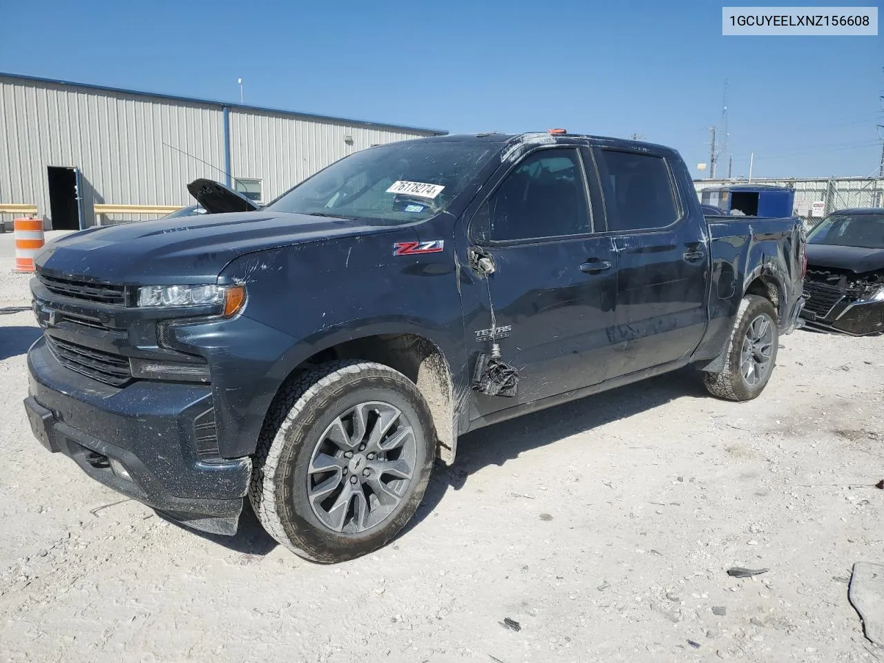 2022 Chevrolet Silverado Ltd K1500 Rst VIN: 1GCUYEELXNZ156608 Lot: 76178274