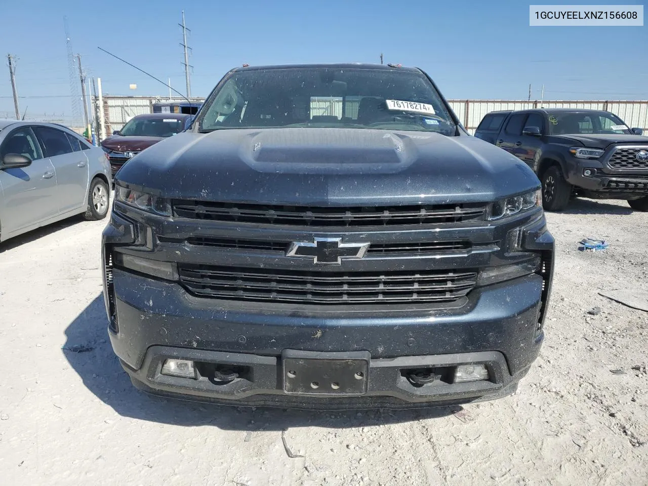 2022 Chevrolet Silverado Ltd K1500 Rst VIN: 1GCUYEELXNZ156608 Lot: 76178274