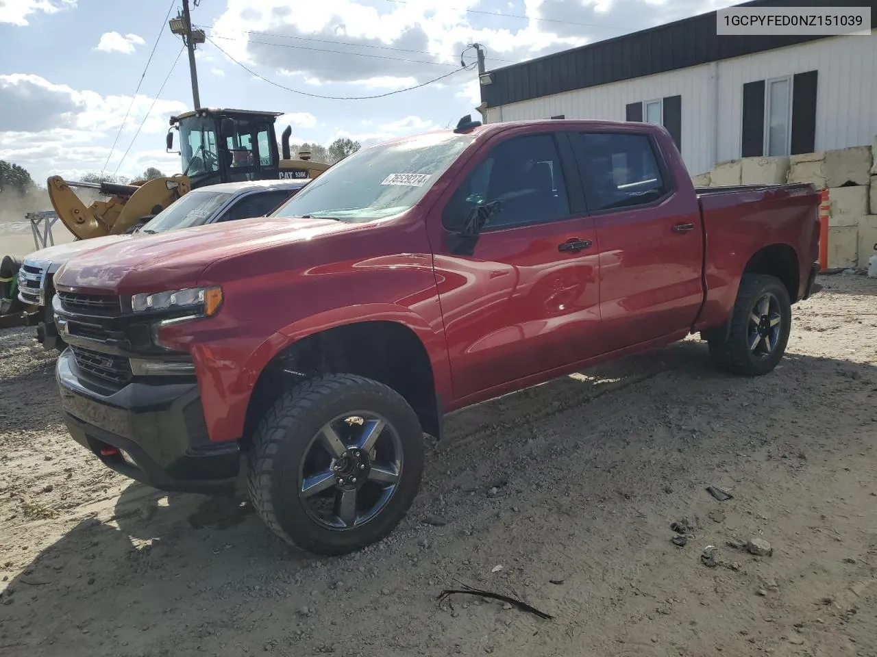 2022 Chevrolet Silverado Ltd K1500 Lt Trail Boss VIN: 1GCPYFED0NZ151039 Lot: 76529274