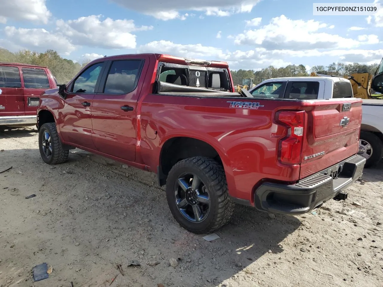 2022 Chevrolet Silverado Ltd K1500 Lt Trail Boss VIN: 1GCPYFED0NZ151039 Lot: 76529274