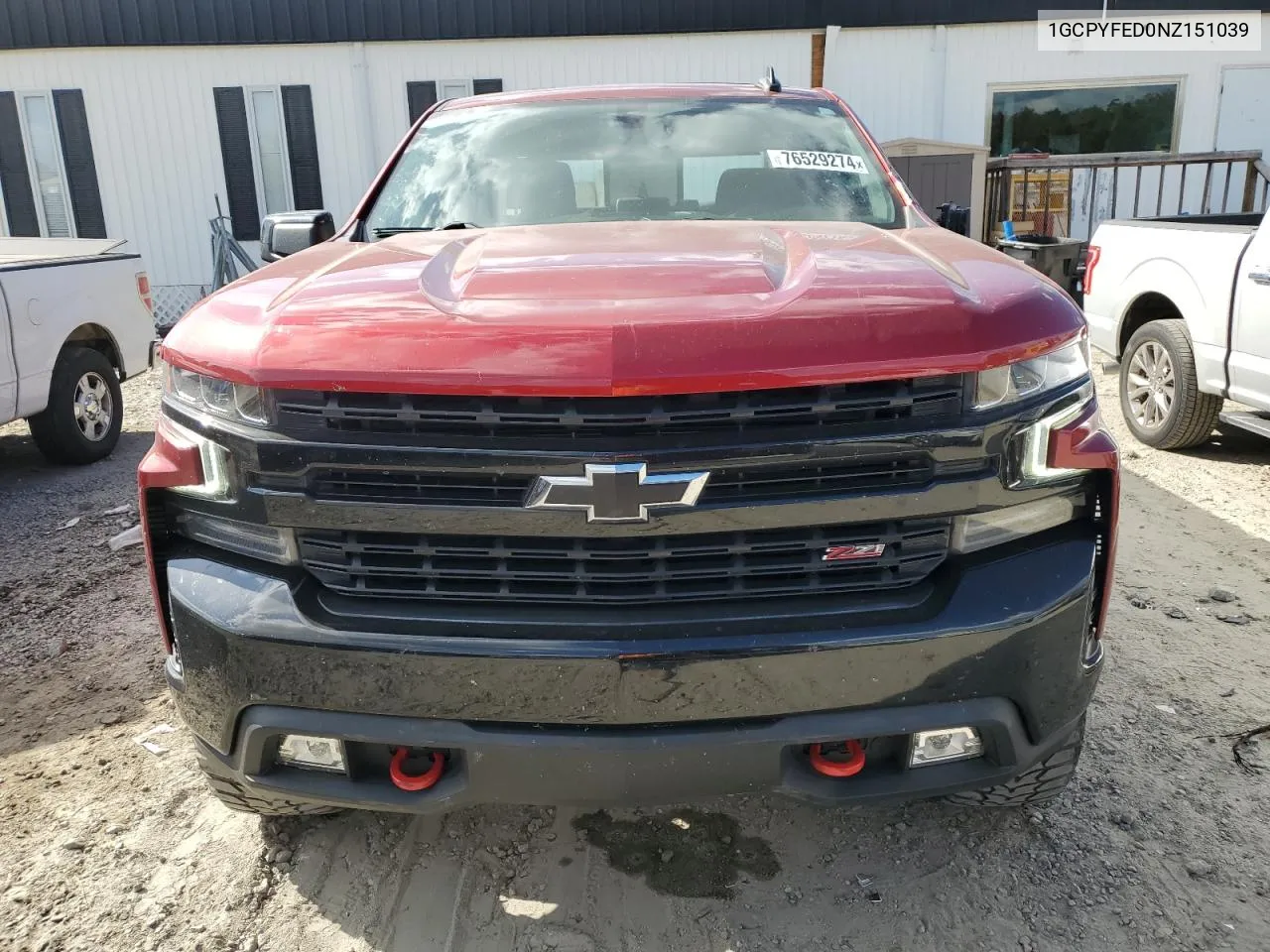 2022 Chevrolet Silverado Ltd K1500 Lt Trail Boss VIN: 1GCPYFED0NZ151039 Lot: 76529274