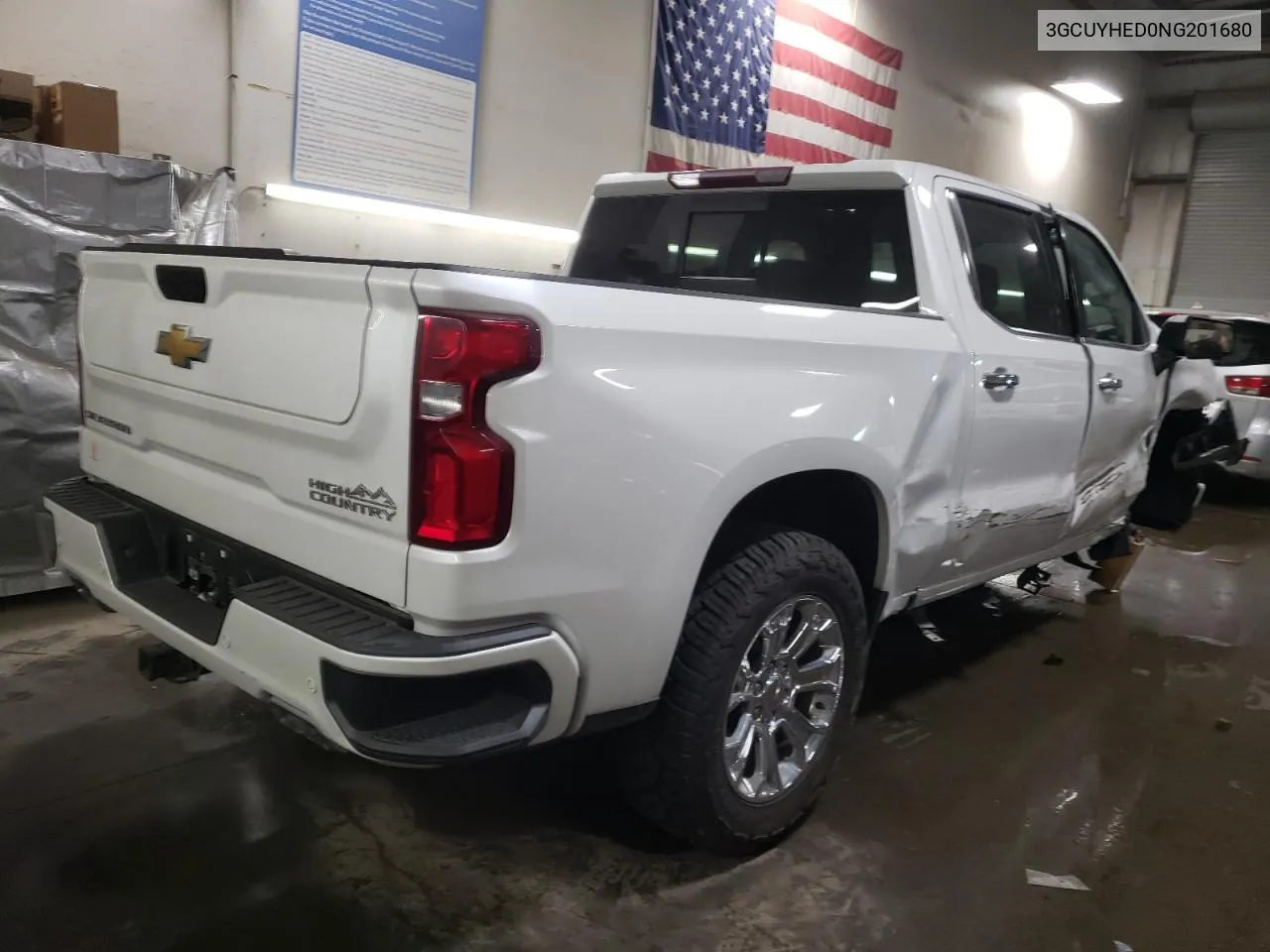 2022 Chevrolet Silverado Ltd K1500 High Country VIN: 3GCUYHED0NG201680 Lot: 77104524