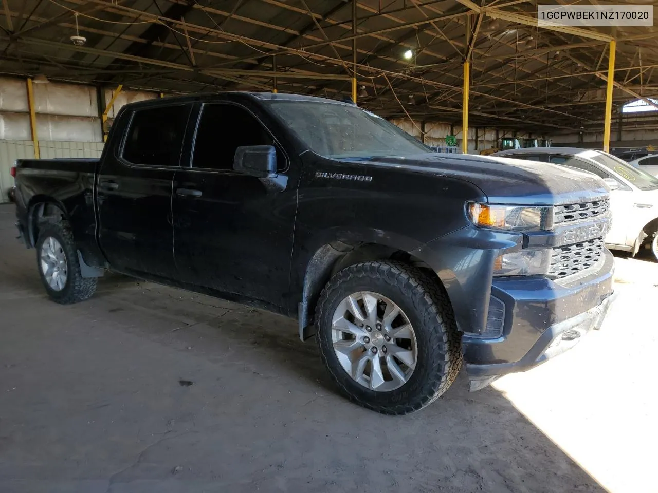 2022 Chevrolet Silverado Ltd C1500 Custom VIN: 1GCPWBEK1NZ170020 Lot: 77198694