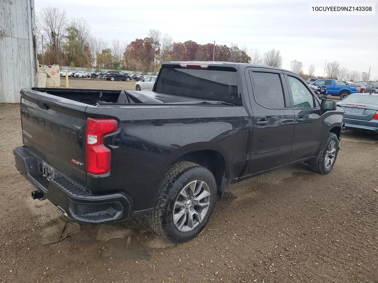 2022 Chevrolet Silverado Ltd K1500 Rst VIN: 1GCUYEED9NZ143308 Lot: 77331224