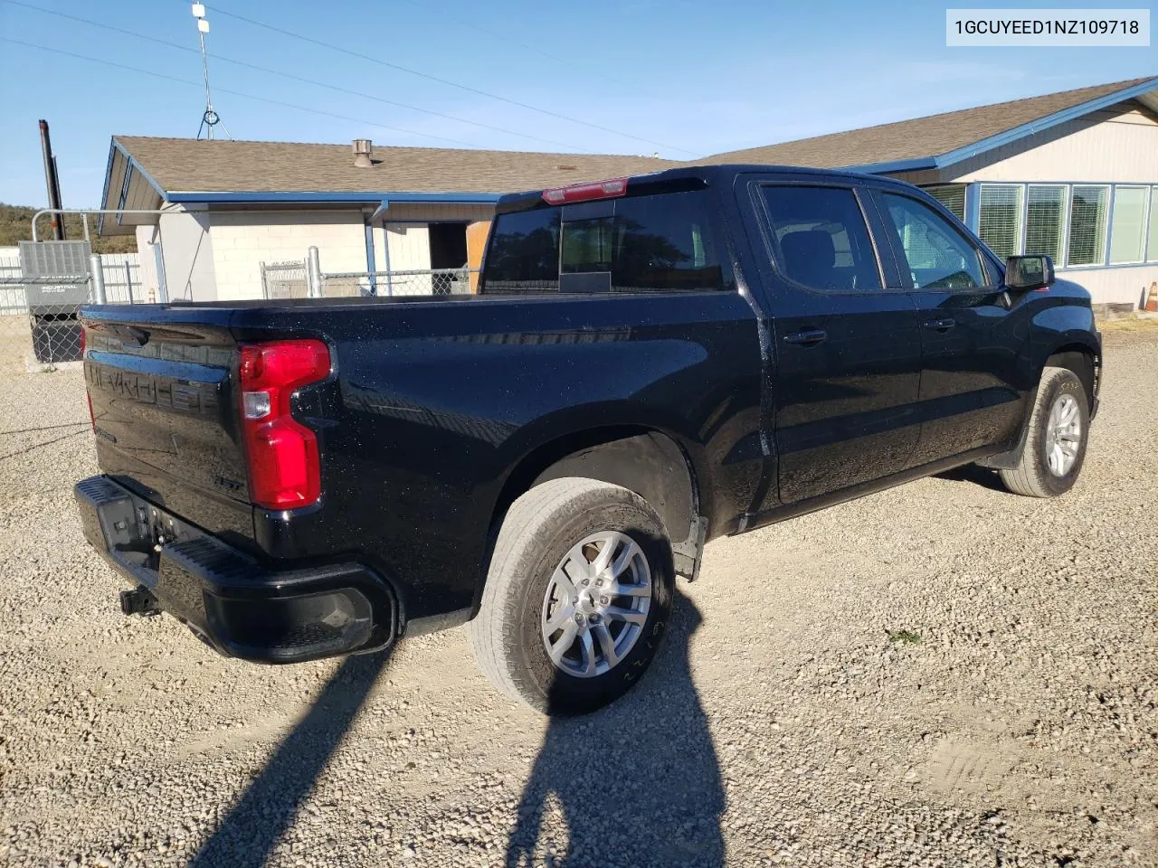 2022 Chevrolet Silverado Ltd K1500 Rst VIN: 1GCUYEED1NZ109718 Lot: 77435284