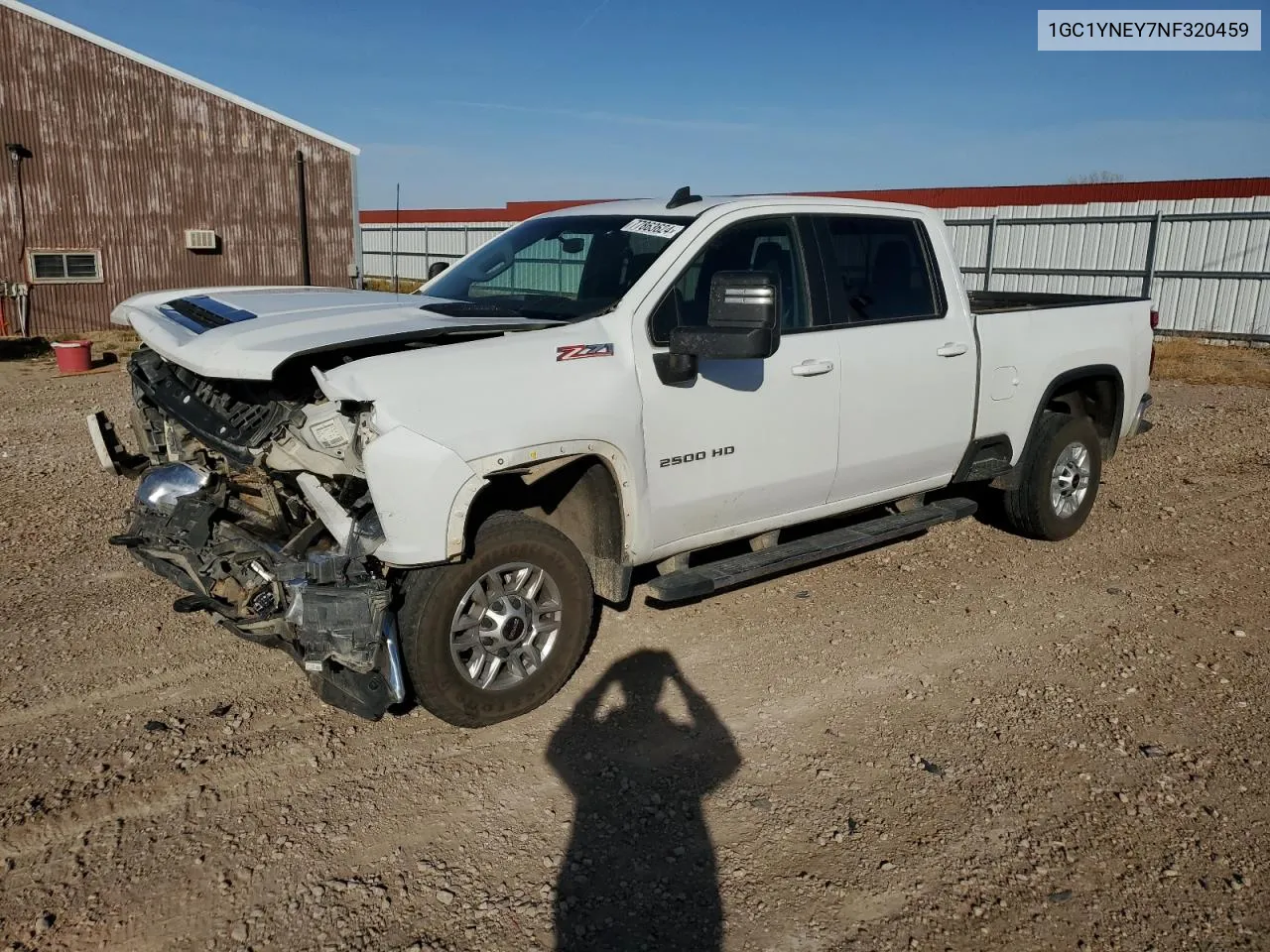 2022 Chevrolet Silverado K2500 Heavy Duty Lt VIN: 1GC1YNEY7NF320459 Lot: 77863624