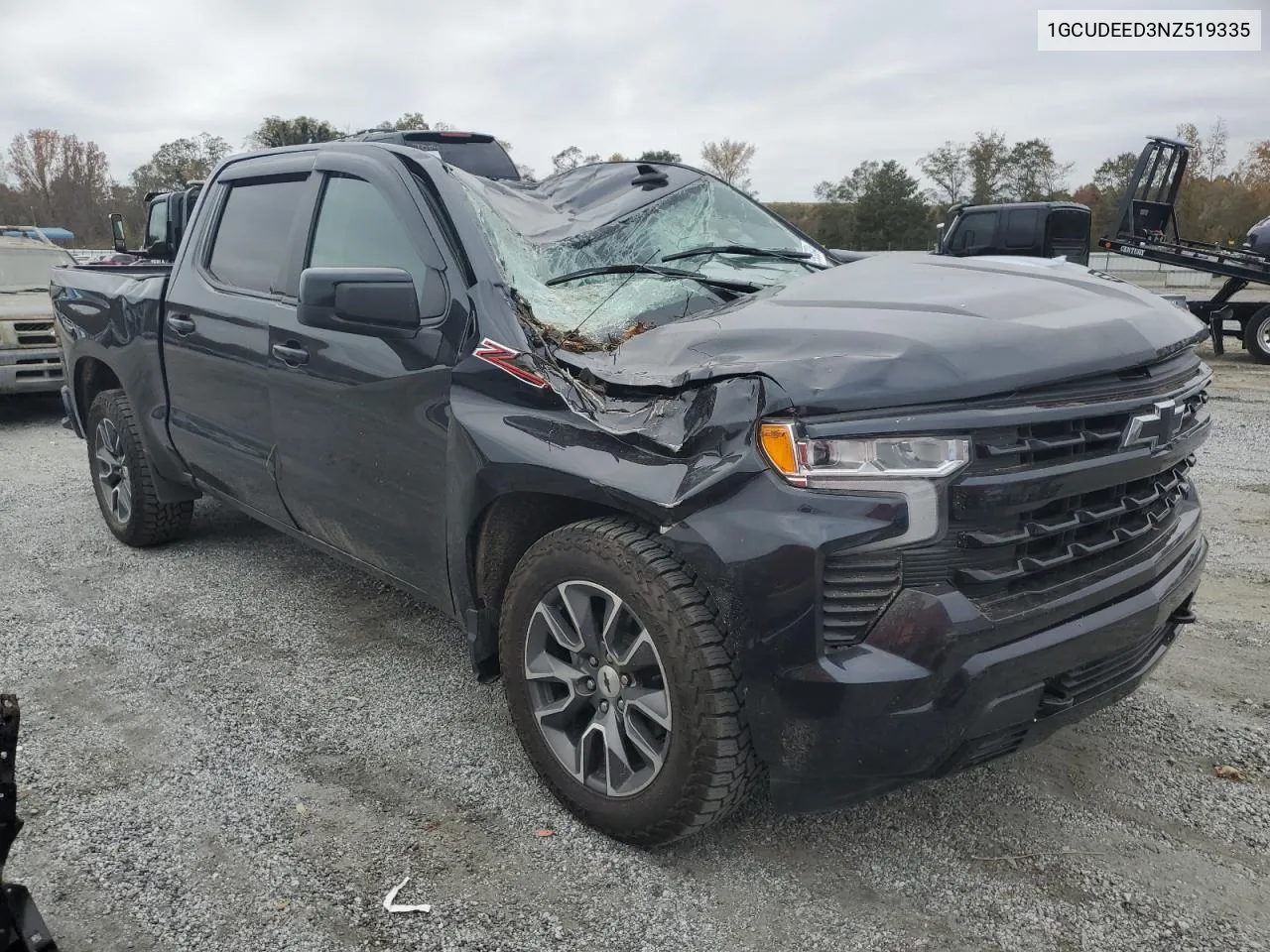 2022 Chevrolet Silverado K1500 Rst VIN: 1GCUDEED3NZ519335 Lot: 77995304