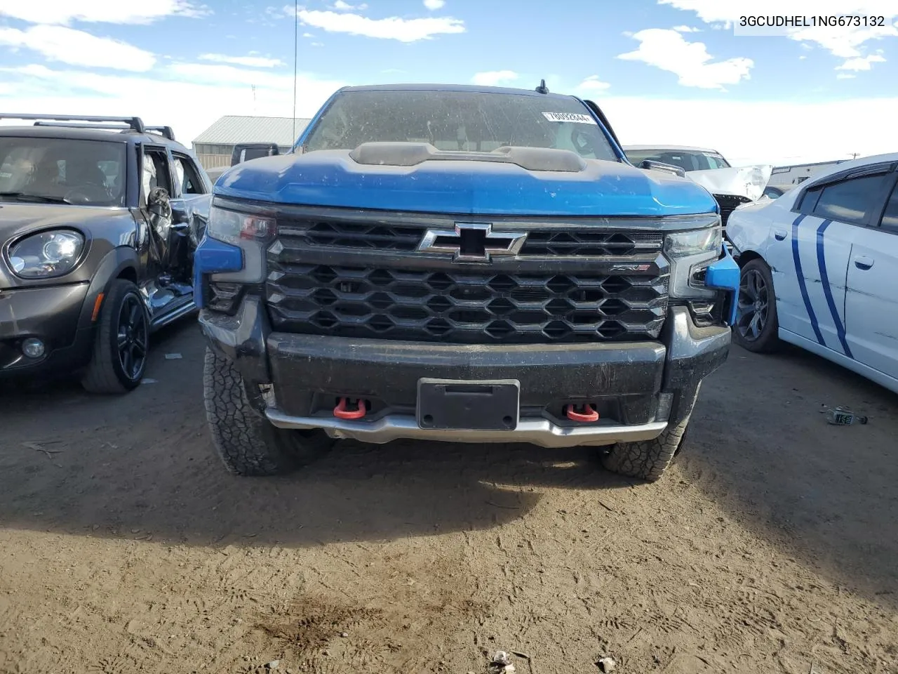 2022 Chevrolet Silverado K1500 Zr2 VIN: 3GCUDHEL1NG673132 Lot: 78092844