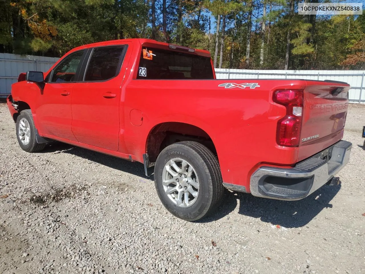 2022 Chevrolet Silverado K1500 Lt-L VIN: 1GCPDKEKXNZ540838 Lot: 78164874