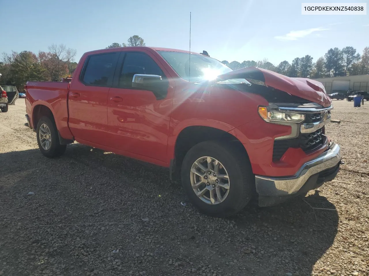 2022 Chevrolet Silverado K1500 Lt-L VIN: 1GCPDKEKXNZ540838 Lot: 78164874