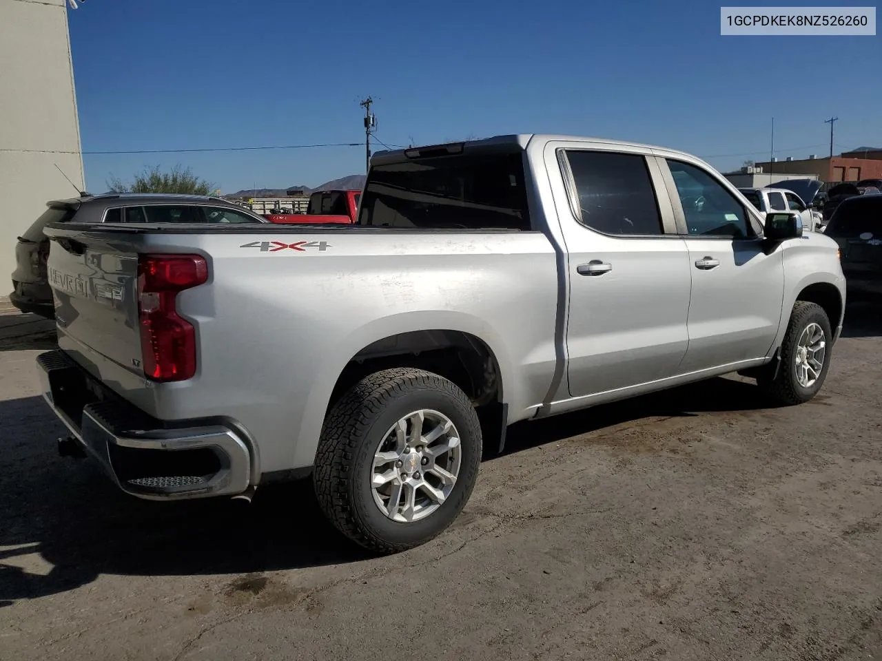 2022 Chevrolet Silverado K1500 Lt-L VIN: 1GCPDKEK8NZ526260 Lot: 78190594