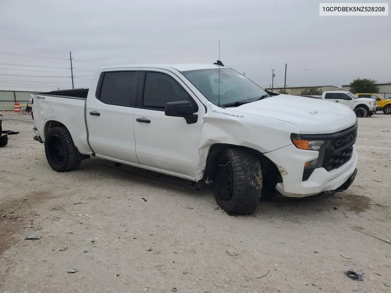 2022 Chevrolet Silverado K1500 Custom VIN: 1GCPDBEK5NZ528208 Lot: 78531864