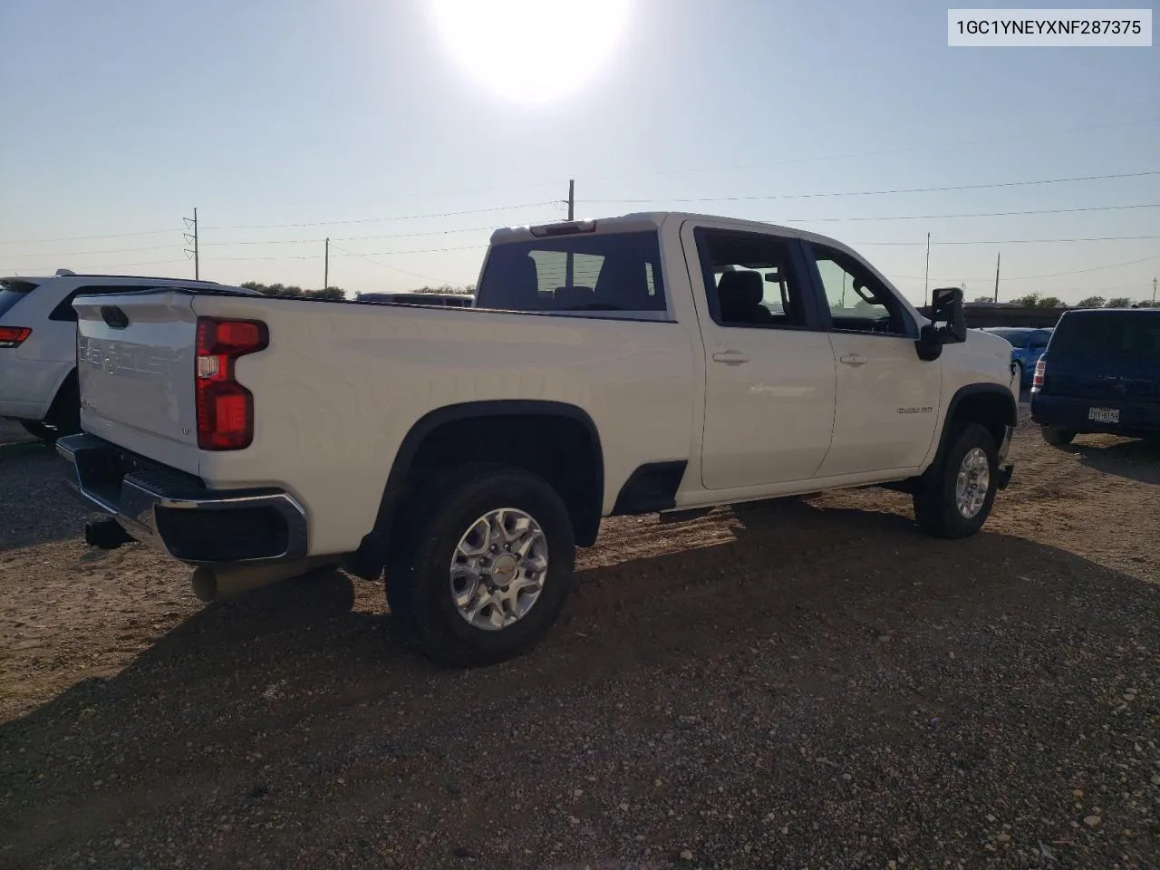 2022 Chevrolet Silverado K2500 Heavy Duty Lt VIN: 1GC1YNEYXNF287375 Lot: 78906124