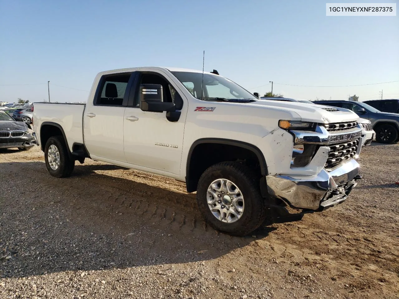 2022 Chevrolet Silverado K2500 Heavy Duty Lt VIN: 1GC1YNEYXNF287375 Lot: 78906124