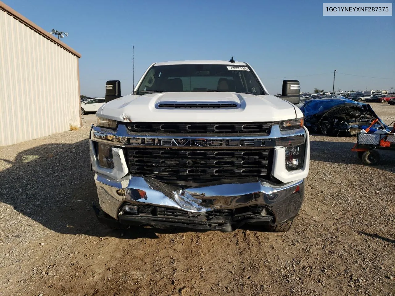 2022 Chevrolet Silverado K2500 Heavy Duty Lt VIN: 1GC1YNEYXNF287375 Lot: 78906124