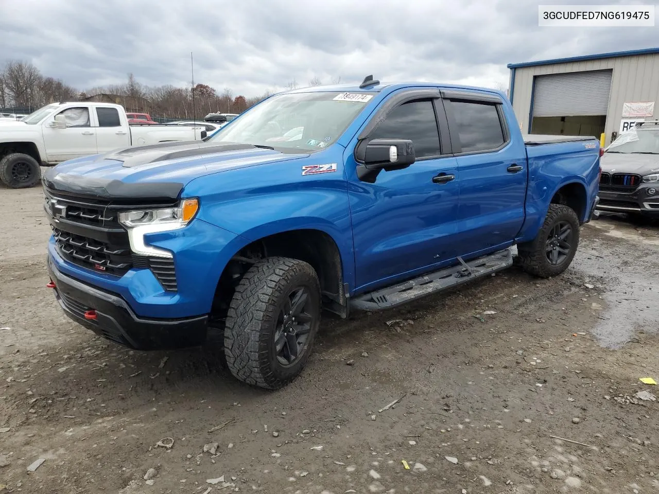 2022 Chevrolet Silverado K1500 Lt Trail Boss VIN: 3GCUDFED7NG619475 Lot: 78949174