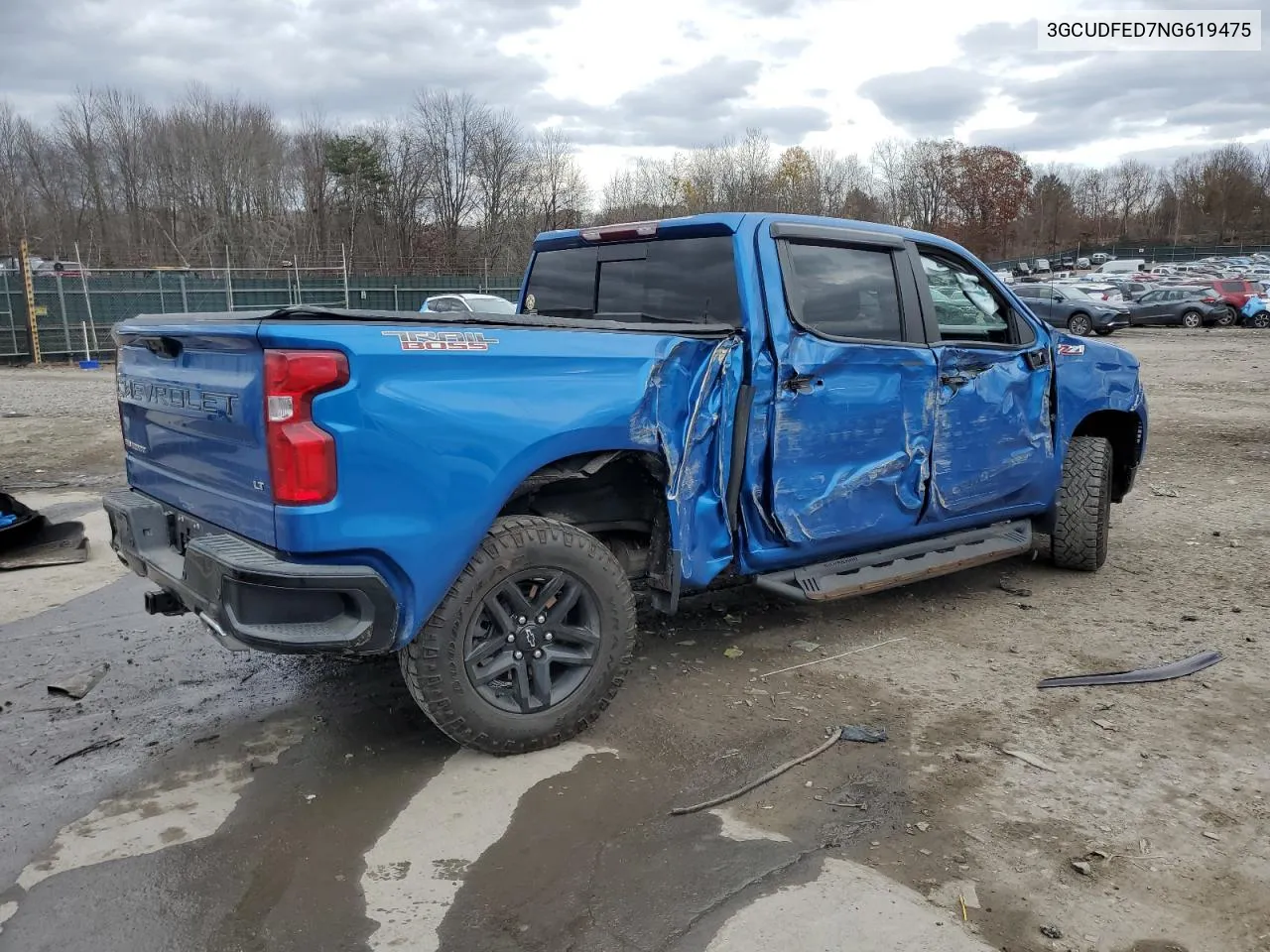 2022 Chevrolet Silverado K1500 Lt Trail Boss VIN: 3GCUDFED7NG619475 Lot: 78949174