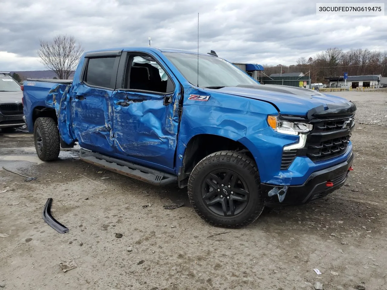 2022 Chevrolet Silverado K1500 Lt Trail Boss VIN: 3GCUDFED7NG619475 Lot: 78949174