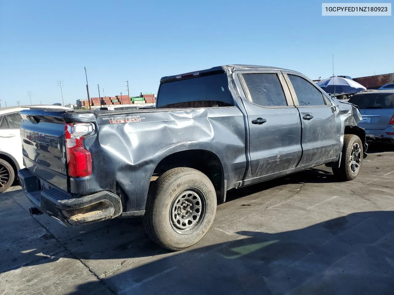 2022 Chevrolet Silverado Ltd K1500 Lt Trail Boss VIN: 1GCPYFED1NZ180923 Lot: 78950774