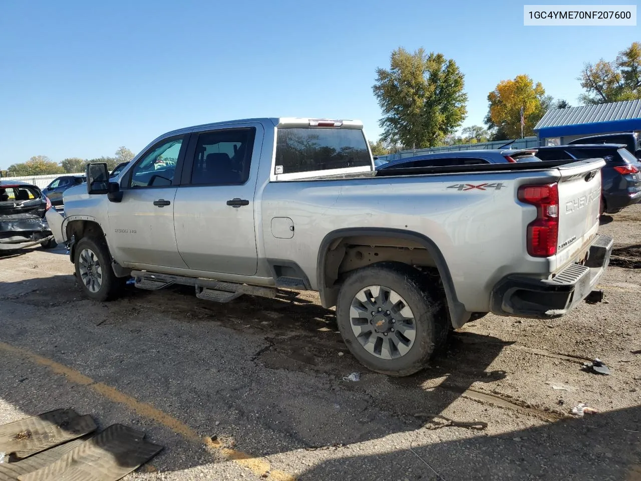 2022 Chevrolet Silverado K2500 Custom VIN: 1GC4YME70NF207600 Lot: 79005244