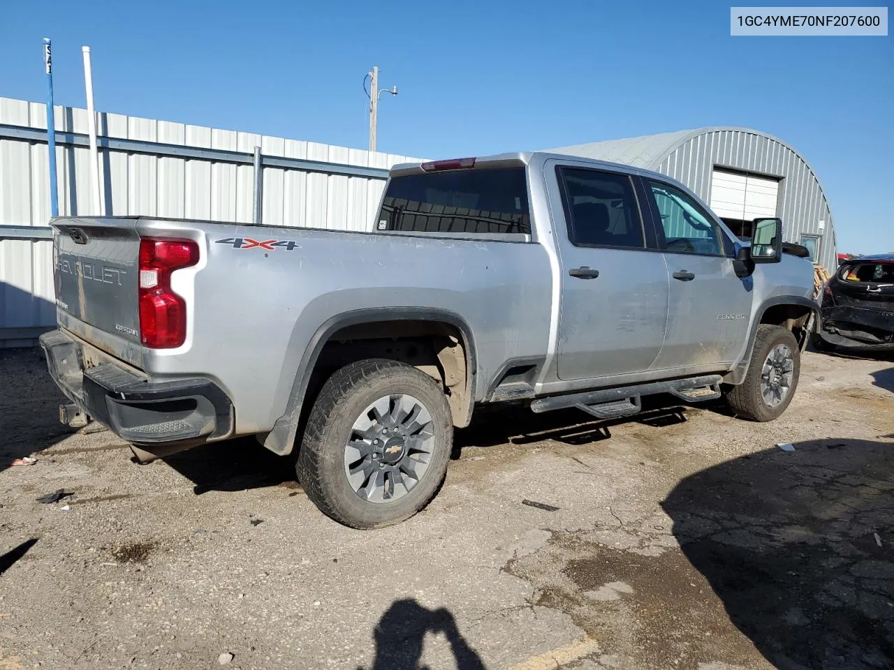 2022 Chevrolet Silverado K2500 Custom VIN: 1GC4YME70NF207600 Lot: 79005244