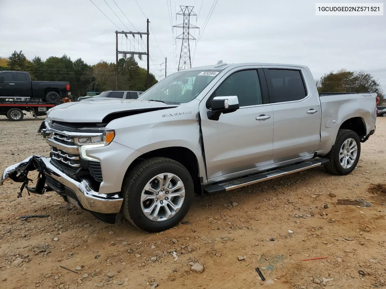 2022 Chevrolet Silverado K1500 Ltz VIN: 1GCUDGED2NZ571521 Lot: 79282004