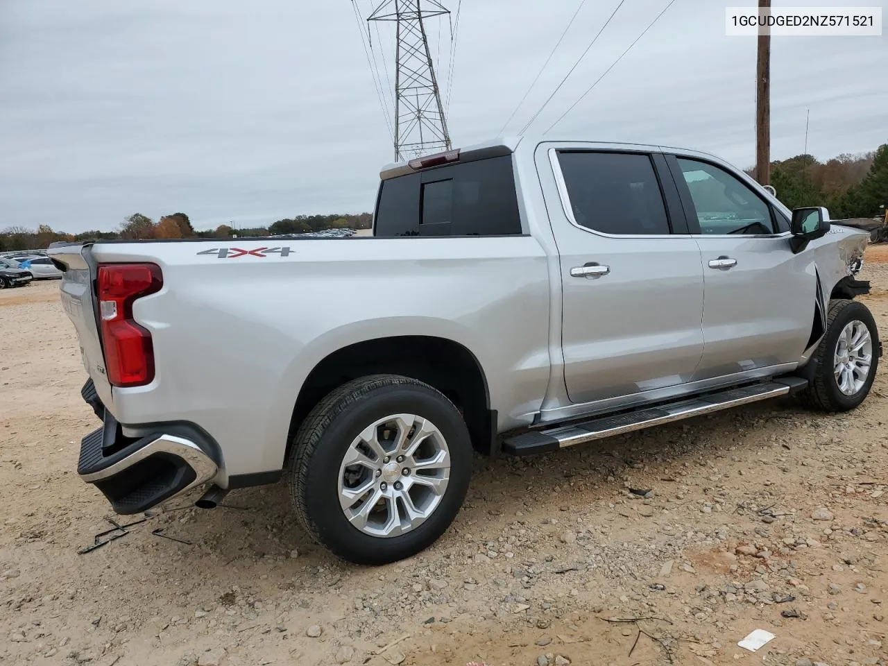 2022 Chevrolet Silverado K1500 Ltz VIN: 1GCUDGED2NZ571521 Lot: 79282004