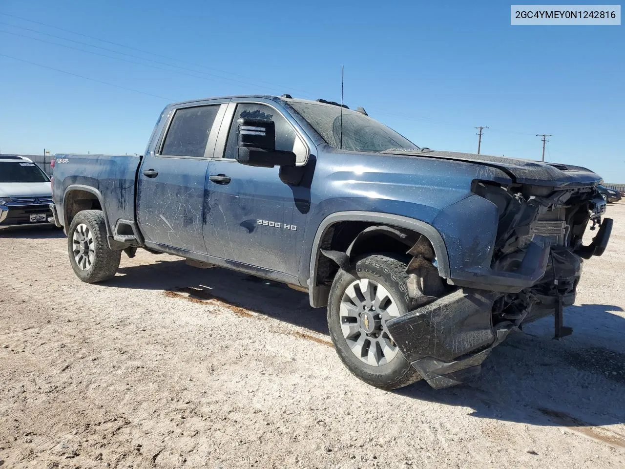 2022 Chevrolet Silverado K2500 Custom VIN: 2GC4YMEY0N1242816 Lot: 79408334