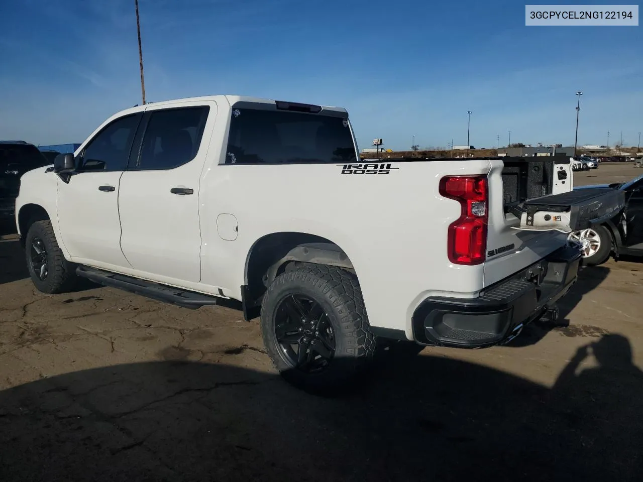 2022 Chevrolet Silverado Ltd K1500 Trail Boss Custom VIN: 3GCPYCEL2NG122194 Lot: 79544794