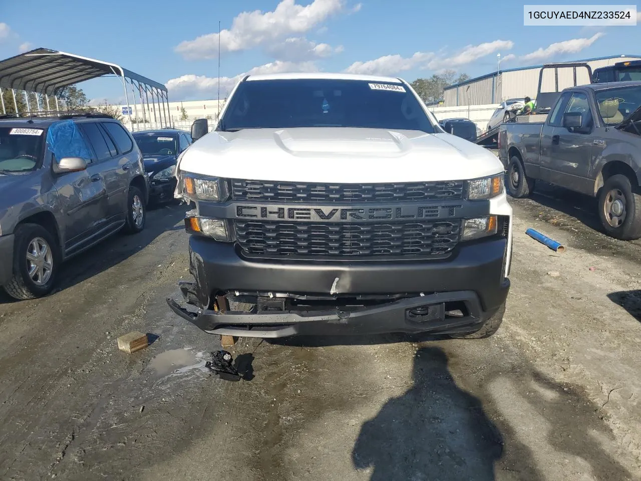 2022 Chevrolet Silverado Ltd K1500 VIN: 1GCUYAED4NZ233524 Lot: 79764084