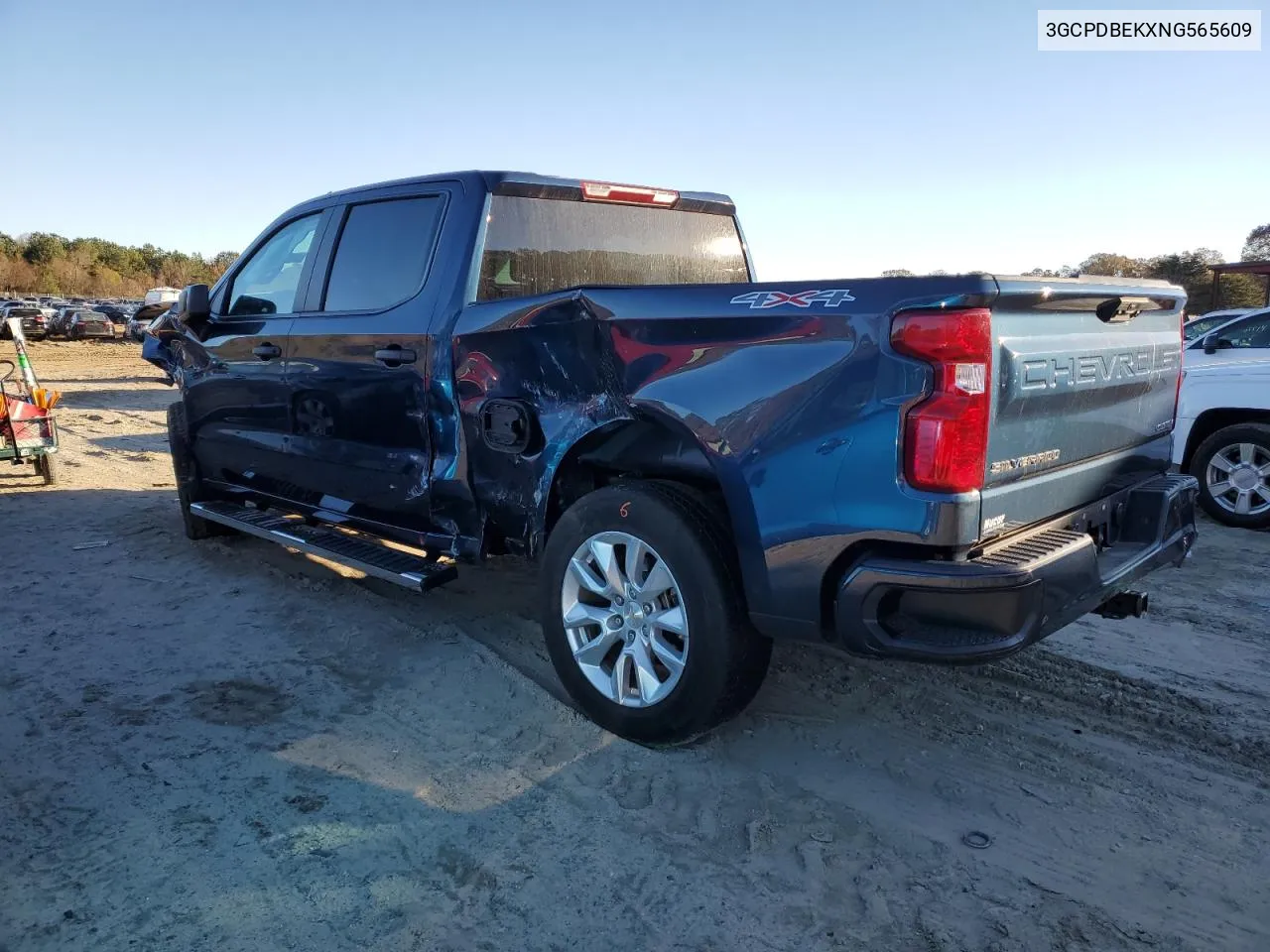 2022 Chevrolet Silverado K1500 Custom VIN: 3GCPDBEKXNG565609 Lot: 80490324