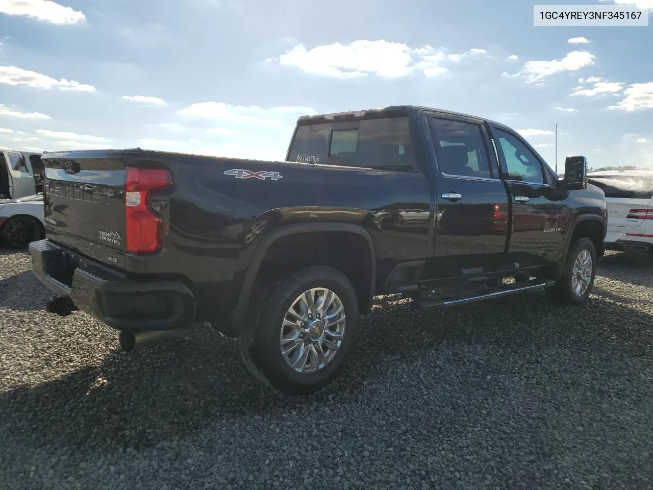 2022 Chevrolet Silverado K2500 High Country VIN: 1GC4YREY3NF345167 Lot: 80824524