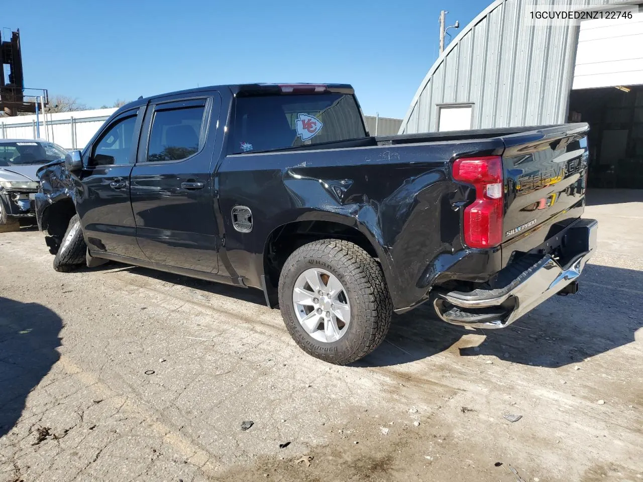 2022 Chevrolet Silverado Ltd K1500 Lt VIN: 1GCUYDED2NZ122746 Lot: 80920234