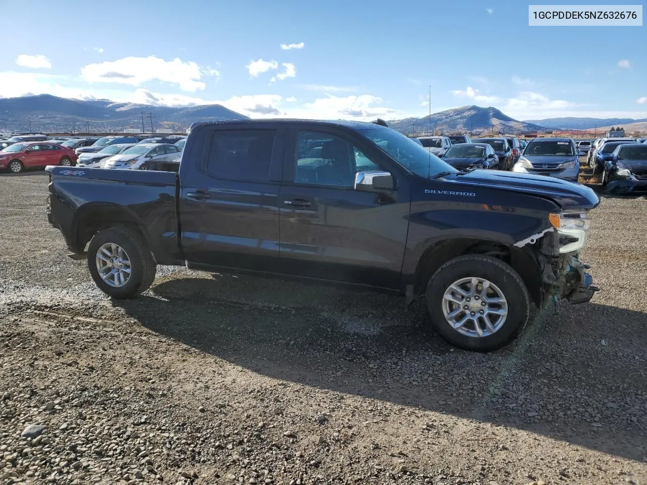 2022 Chevrolet Silverado K1500 Lt VIN: 1GCPDDEK5NZ632676 Lot: 81424644