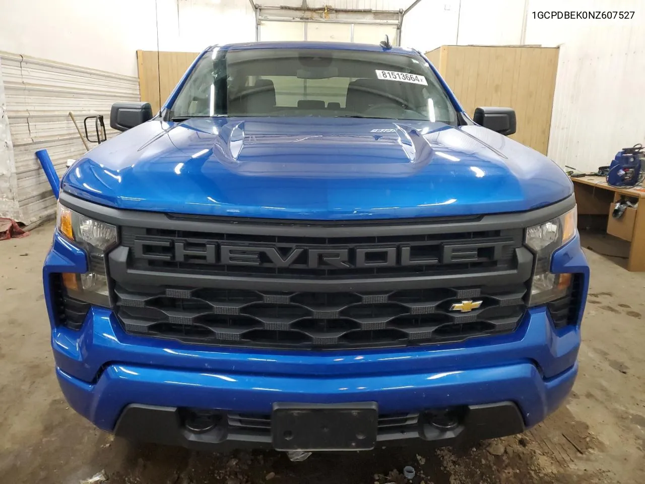 2022 Chevrolet Silverado K1500 Custom VIN: 1GCPDBEK0NZ607527 Lot: 81513664