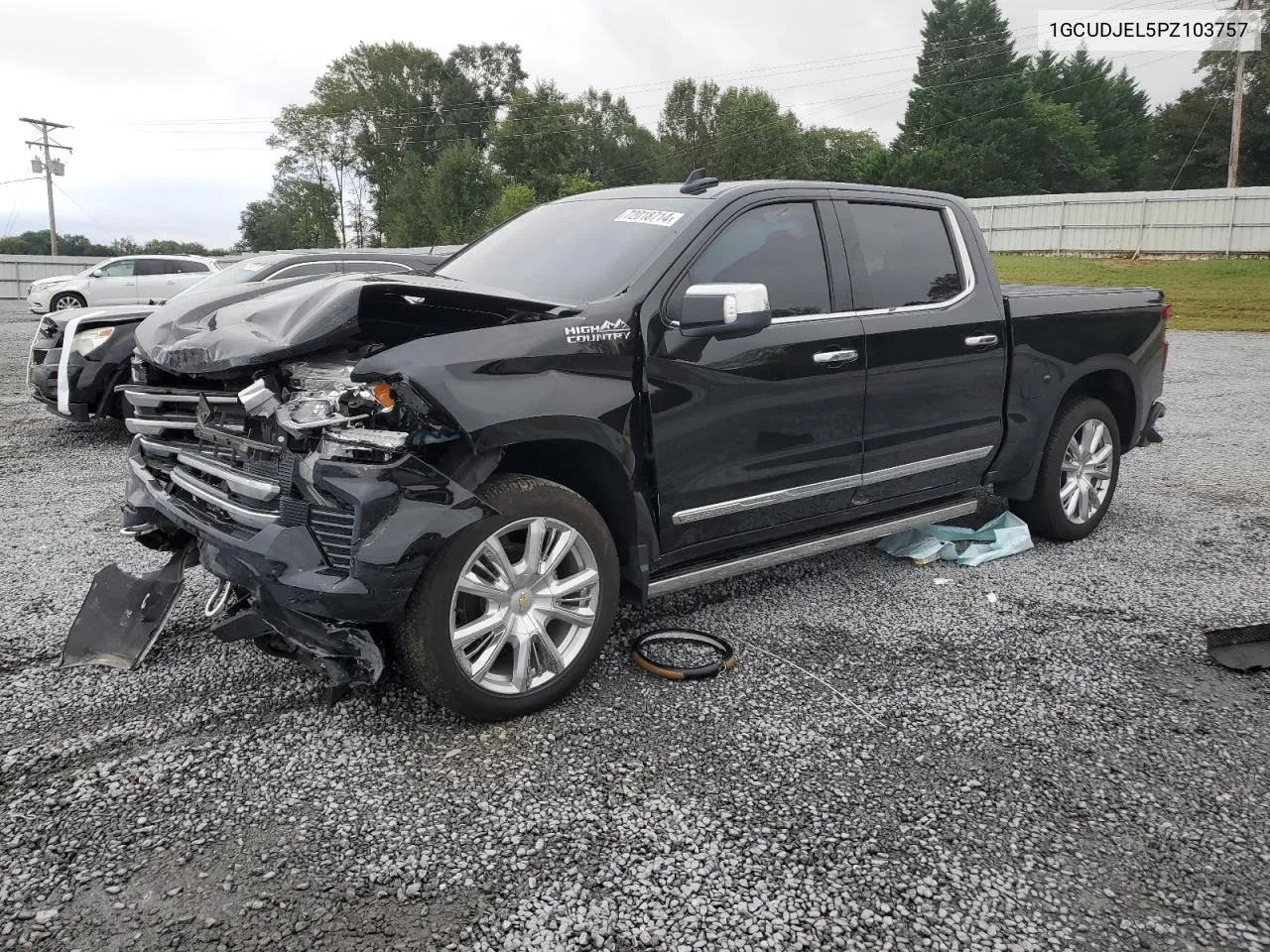 2023 Chevrolet Silverado K1500 High Country VIN: 1GCUDJEL5PZ103757 Lot: 72018714