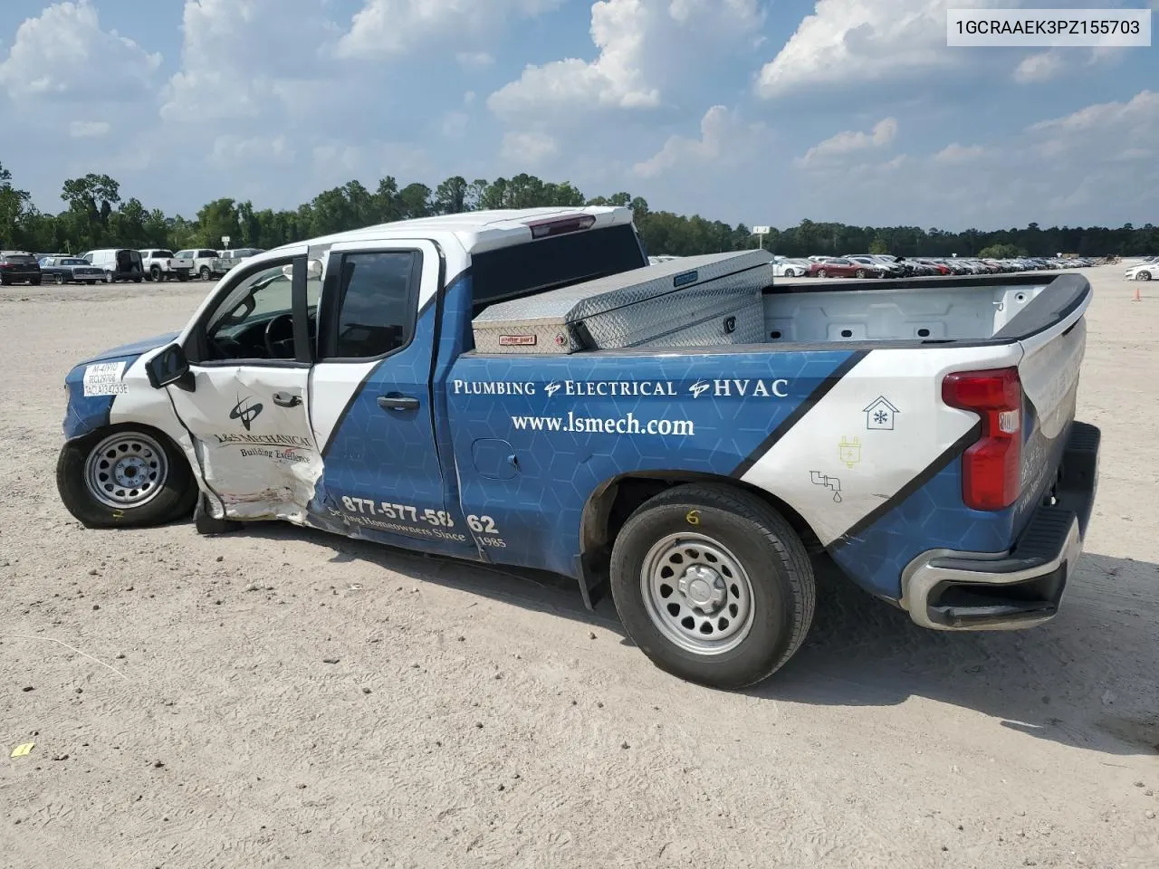 2023 Chevrolet Silverado C1500 VIN: 1GCRAAEK3PZ155703 Lot: 72245424