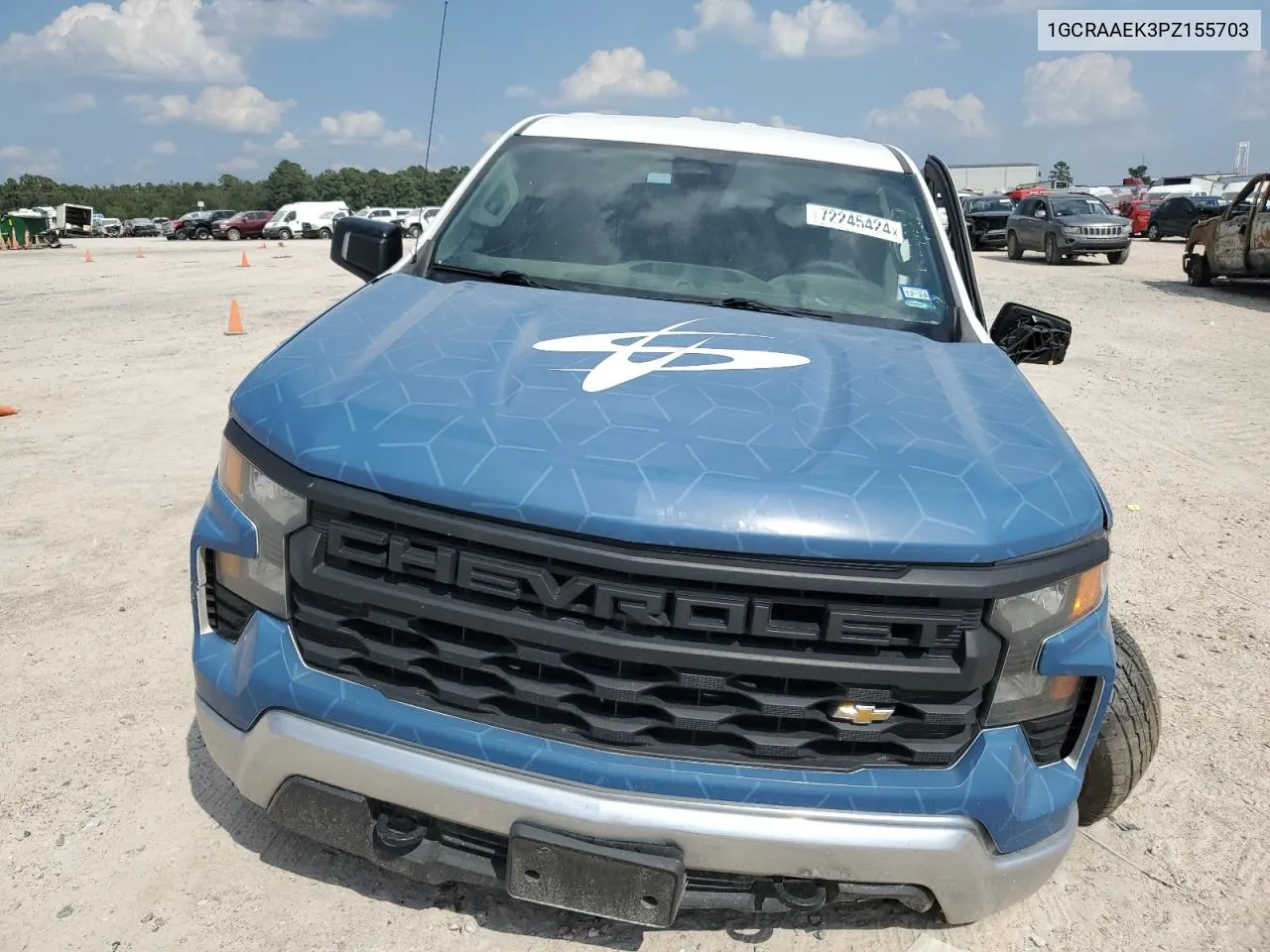 2023 Chevrolet Silverado C1500 VIN: 1GCRAAEK3PZ155703 Lot: 72245424