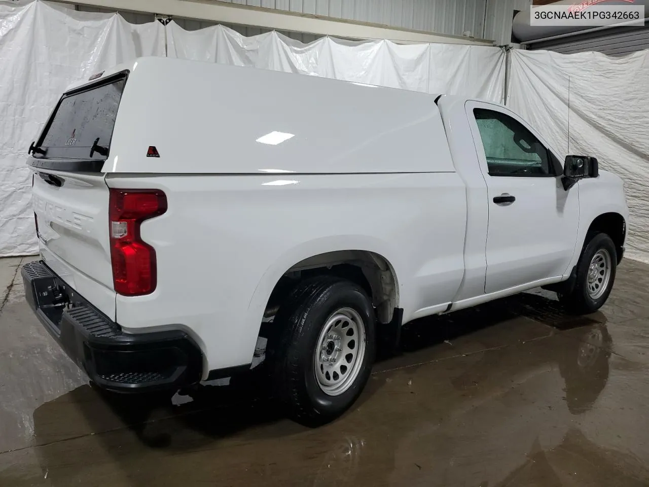 2023 Chevrolet Silverado C1500 VIN: 3GCNAAEK1PG342663 Lot: 72343904