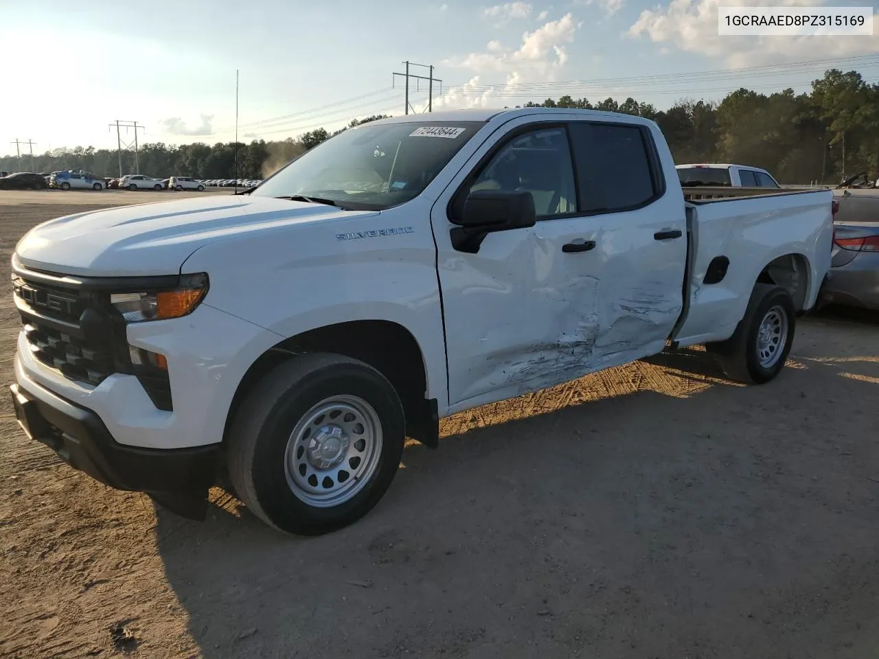 2023 Chevrolet Silverado C1500 VIN: 1GCRAAED8PZ315169 Lot: 72443644