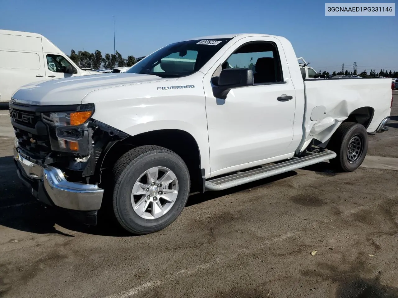 2023 Chevrolet Silverado C1500 VIN: 3GCNAAED1PG331146 Lot: 73247944