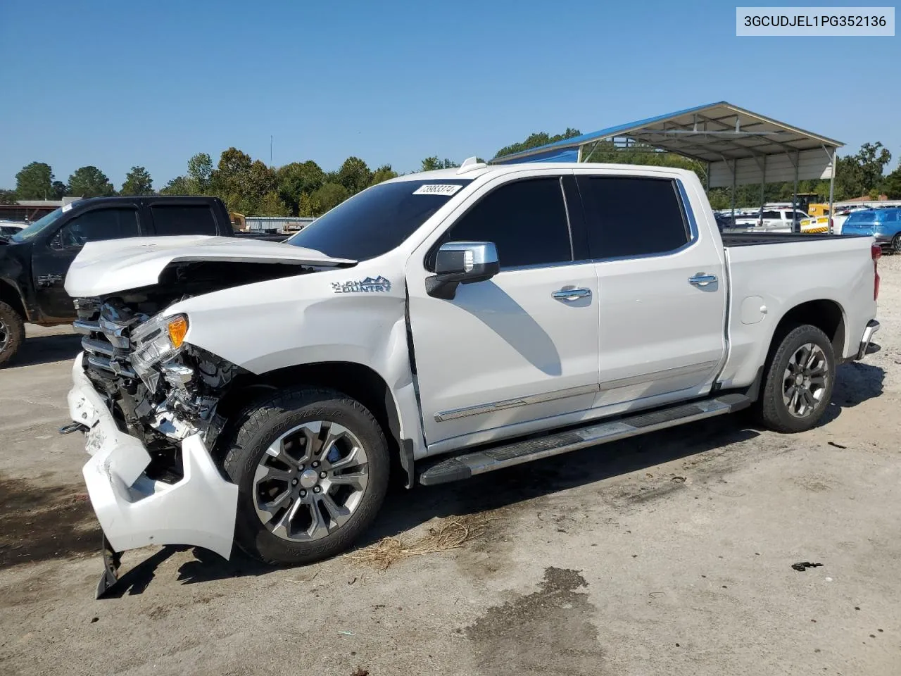 2023 Chevrolet Silverado K1500 High Country VIN: 3GCUDJEL1PG352136 Lot: 73983374