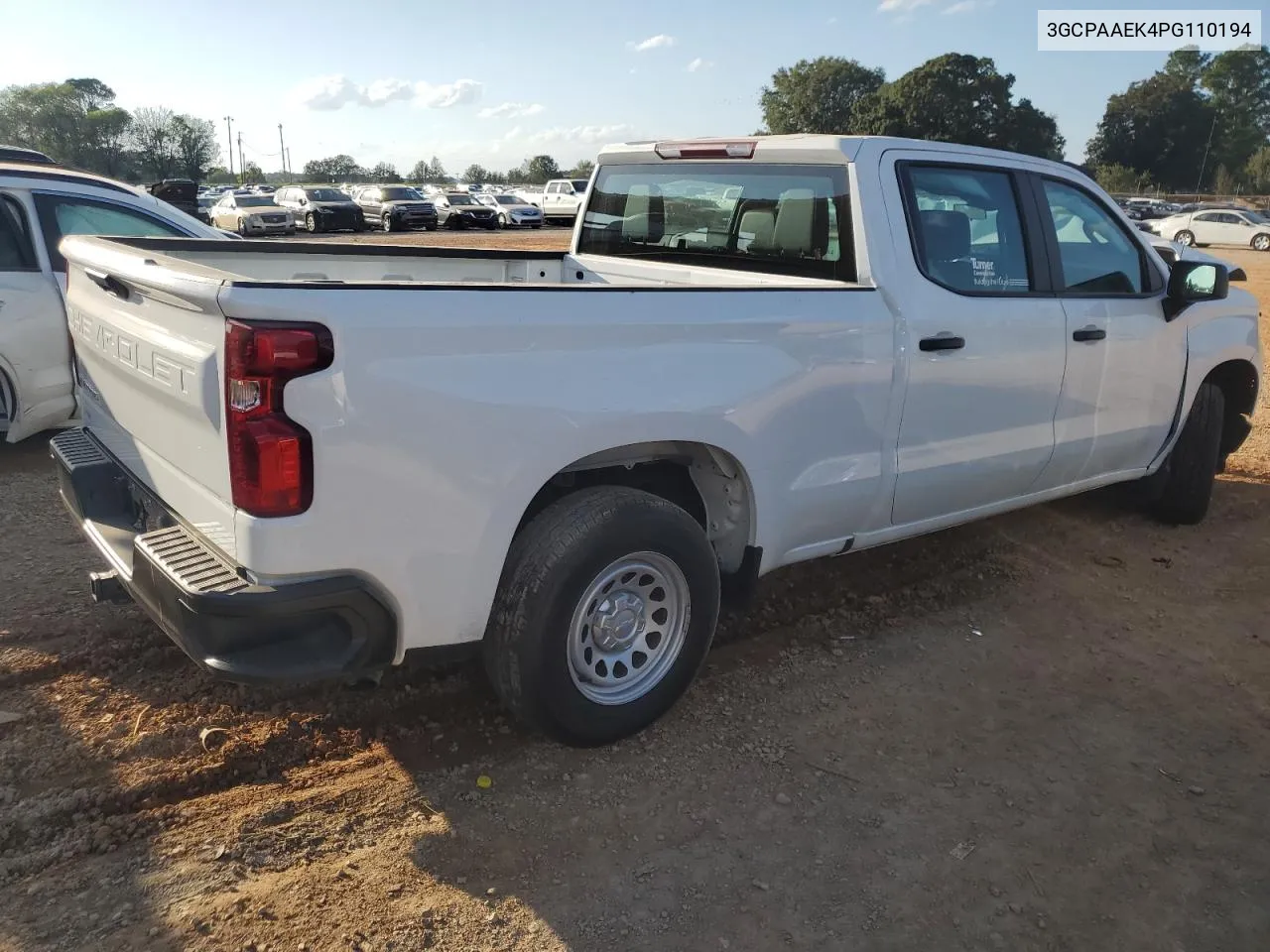 2023 Chevrolet Silverado C1500 VIN: 3GCPAAEK4PG110194 Lot: 74315844