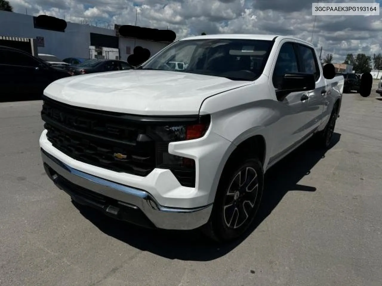 2023 Chevrolet Silverado C1500 VIN: 3GCPAAEK3PG193164 Lot: 74548534